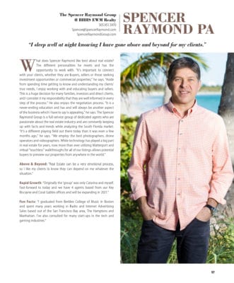 Spencer Raymond Key Biscayne Magazine 